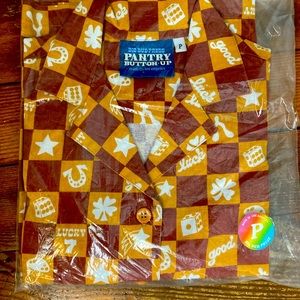 -Big Bud Press Pantry Button Up. Lucky print